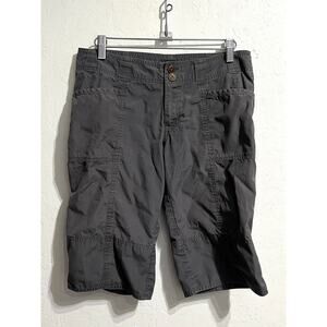 Patagonia Shorts Womens Sz 4 Hiking Active Outdoors Charcoal Gray Bermuda Knee